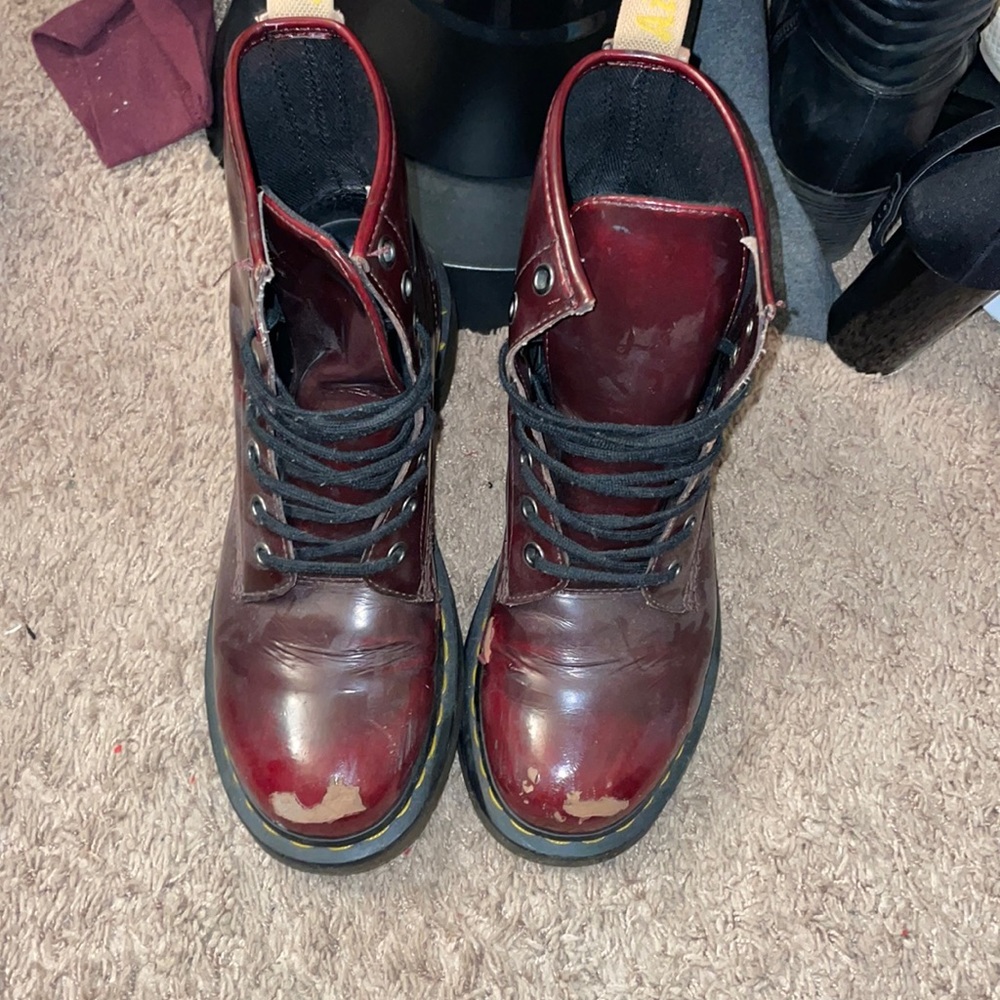 Dr.Martens burgundy boots